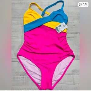 B2prity Tummy Control Ruched Bathing Suit Push Up Tie Back Swimwear swimsuit